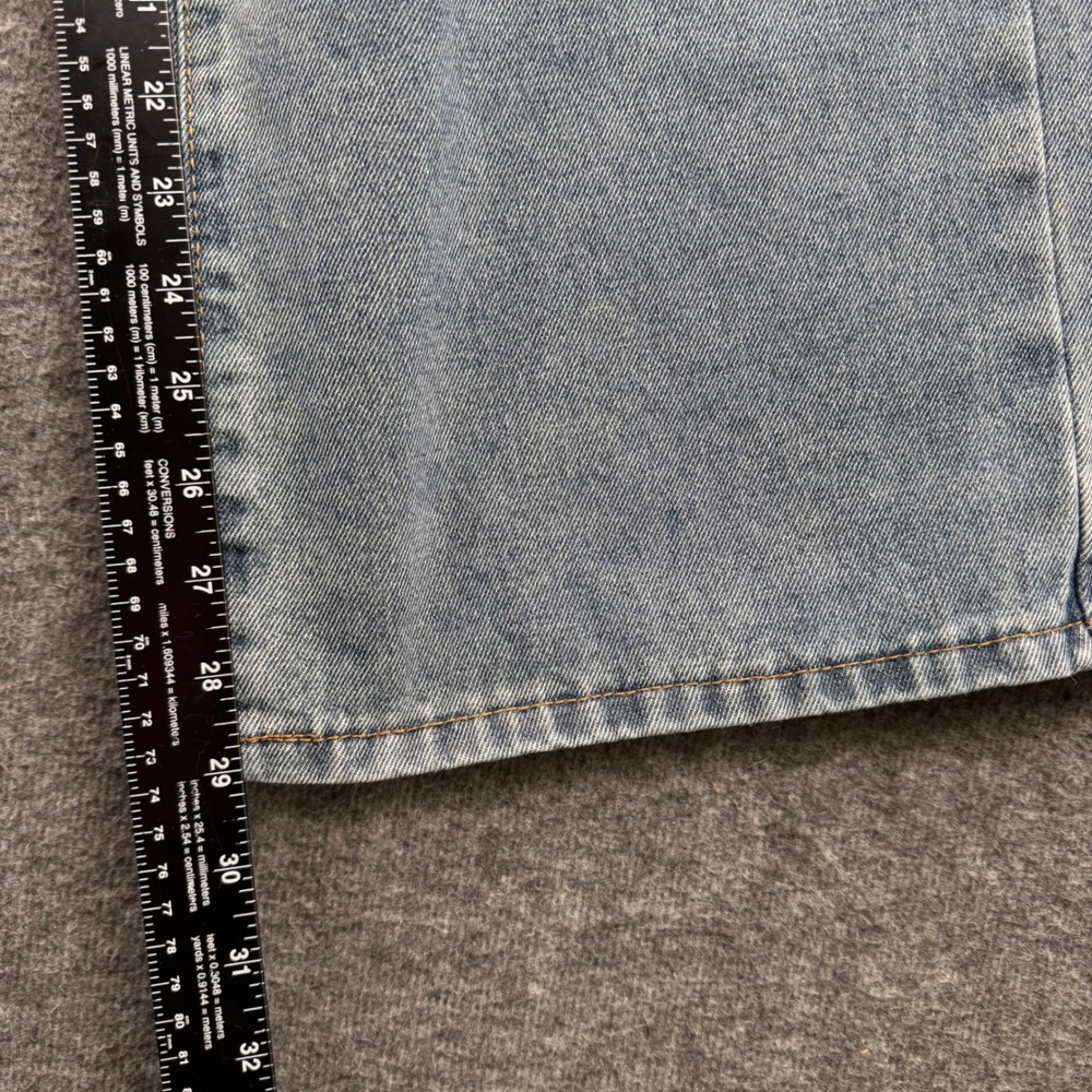 SHEIN Girls Wide Leg Distressed Denim Jeans Light Wash Drawstring Waist Size 14Y - Picture 9 of 10